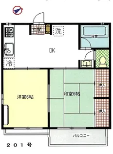 ドミール大竹【2階】の間取り