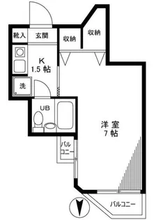 トップ北千住【2階】の間取り