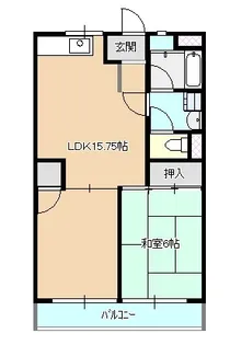 ダイヤモンドマンション【3階】の間取り
