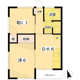 ツカサコーポ【2階】の間取り