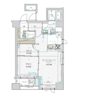 アスブルーム奥浅草【4階】の間取り