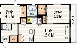 橘RESIDENCE【4階】の間取り