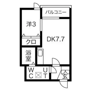 メリディアン迫参番館【1階】の間取り