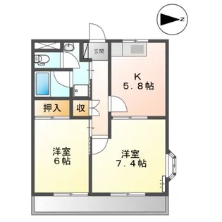 グレイスヴィラKM【2階】の間取り