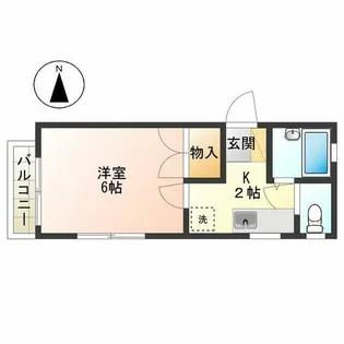 パレスサンクレスト【1階】の間取り