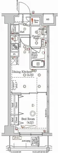 ラフィスタ多摩川【5階】の間取り