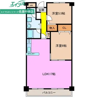 ロイヤルマンション【6階】の間取り