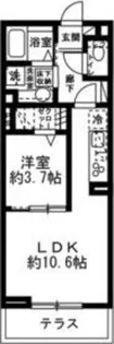 グラーティア相模原【1階】の間取り