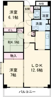 徳川園サンハイツ【2階】の間取り