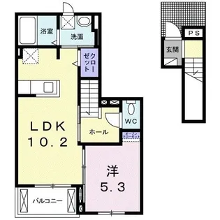テラスノアサウス【2階】の間取り