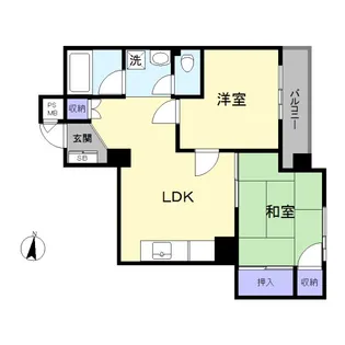 中板橋セントラルマンション【14階】の間取り