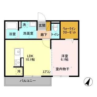 ライフマンションB【3階】の間取り