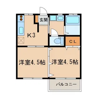ソレイユ【2階】の間取り