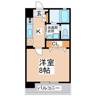 エトワール出水苑【4階】の間取り