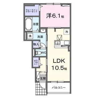 レニーレI【1階】の間取り
