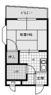 シャトー八坂【3階】の間取り
