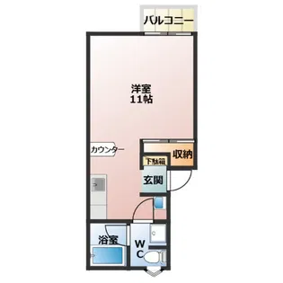 ハイツ昴II【1階】の間取り
