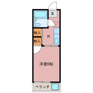 エクセル岩間A【2階】の間取り