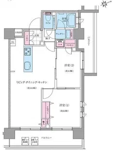 レジディア松陰神社前【6階】の間取り