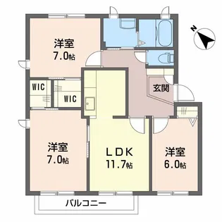 メゾンM-2【2階】の間取り