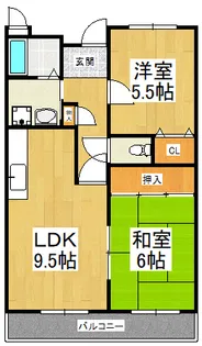マンションサンライズ弐番館【2階】の間取り
