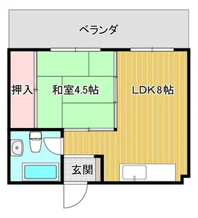 嘉数マンション【6階】の間取り