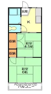 菊地荘【2階】の間取り