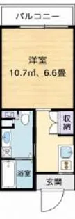 ベックアパートメント西所沢【2階】の間取り