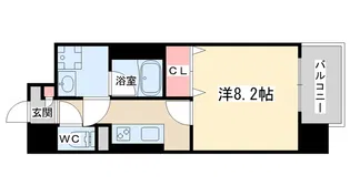 PROSPERITY梅田レジデンス【4階】の間取り