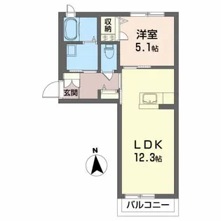 グラン・スイート富岡【2階】の間取り