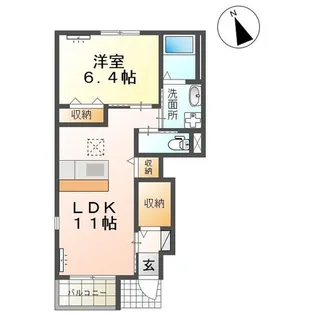 グランドコート.K【1階】の間取り