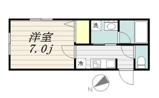 ラ・ルーナ新検見川【1階】の間取り