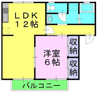 プレジール帯高【2階】の間取り