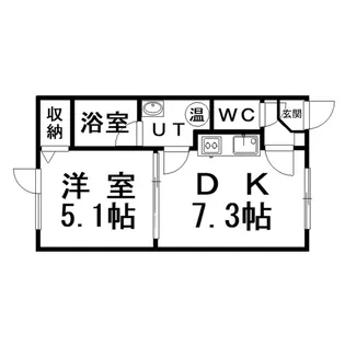 エステートinバンビーニ【1階】の間取り