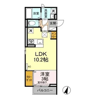 D-premier大学前 101【1階】の間取り