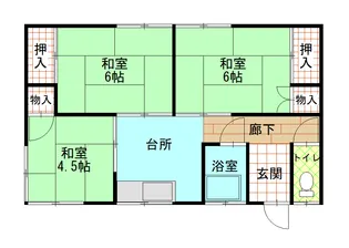 赤坂荘【1階】の間取り