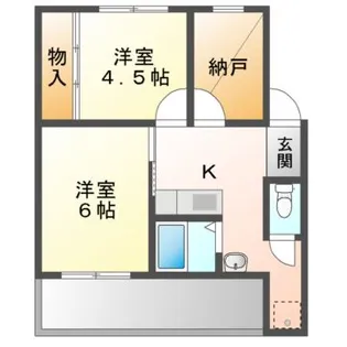 ドミールサニー緑町【5階】の間取り