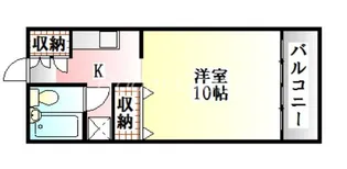 ライズコート川内【4階】の間取り
