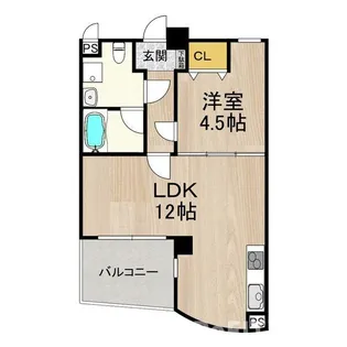 フェルザ今宮戎【7階】の間取り