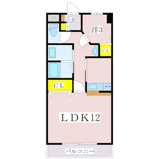 鹿児島県鹿児島市武2【マンション】の間取り