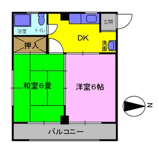 まるはちビル【3階】の間取り