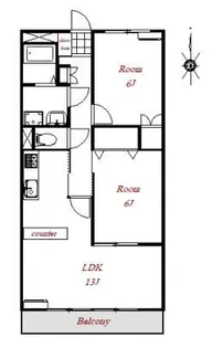 群馬県伊勢崎市昭和町【アパート】の間取り