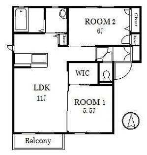 ソレーユ南境【2階】の間取り