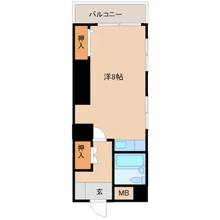 熊本県熊本市中央区新町4【マンション】の間取り