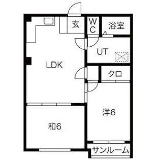 モアナヒルズ一社【1階】の間取り