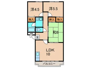シャトーロード【2階】の間取り