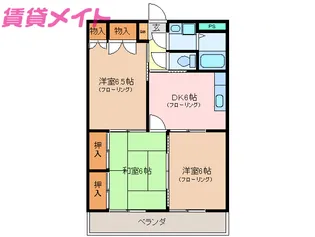 グランホワイエシャトレ A棟【3階】の間取り