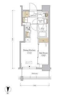 アーバネックス市谷本村町【3階】の間取り