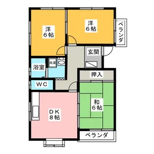 メゾンドエトワール【4階】の間取り