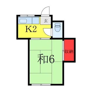 高塚荘【2階】の間取り
